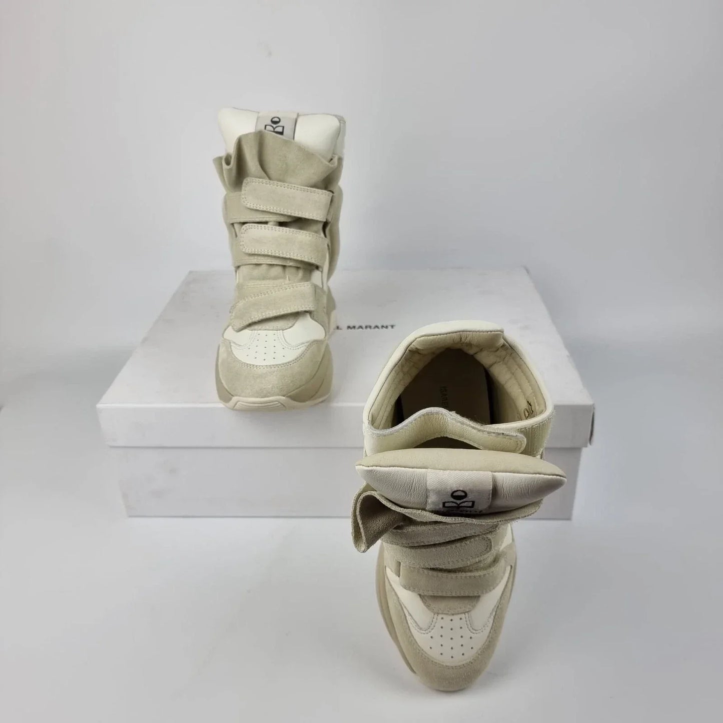 Isabel Marant Balskee White Suede Sneakers New & Authentic