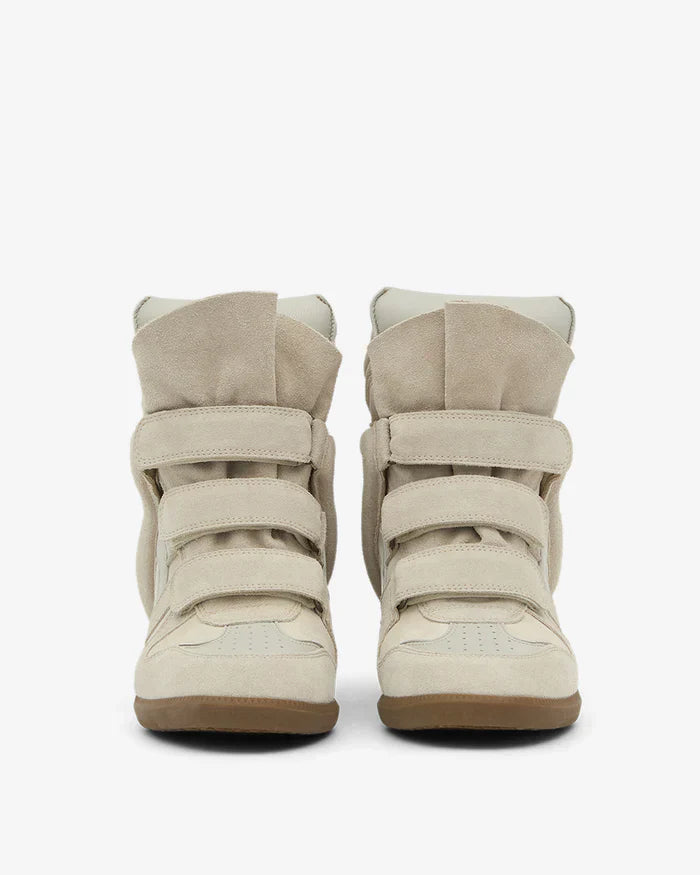 Bekett leather wedge sneakers