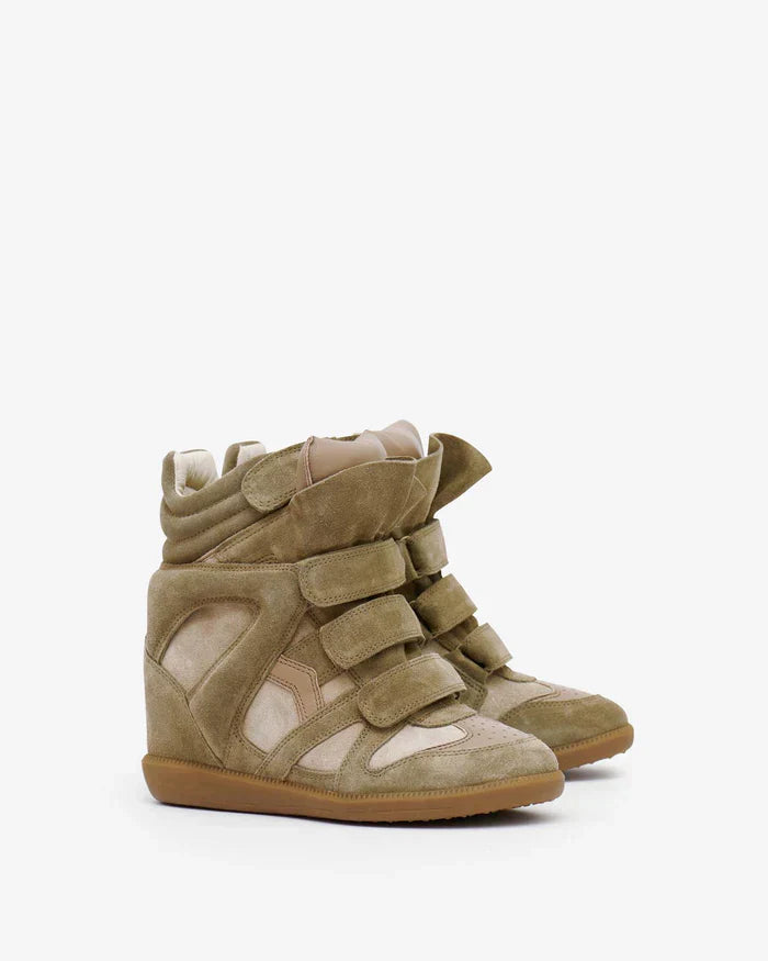 Bekett leather wedge sneakers