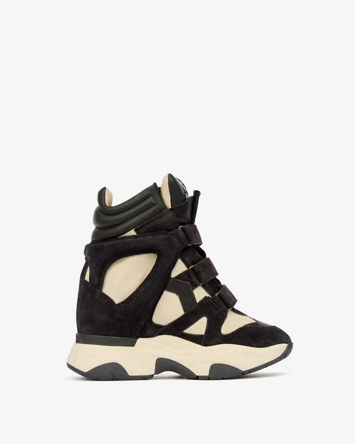 Balskee high-top wedge sneakers in suede calfskin leather