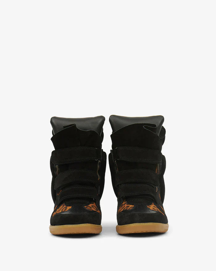 Bekett leather wedge sneakers