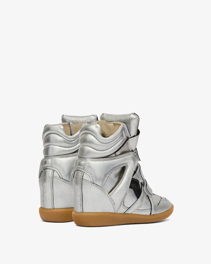 Bekett leather wedge sneakers