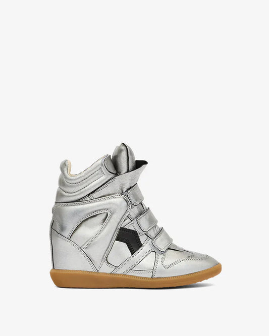 Bekett leather wedge sneakers