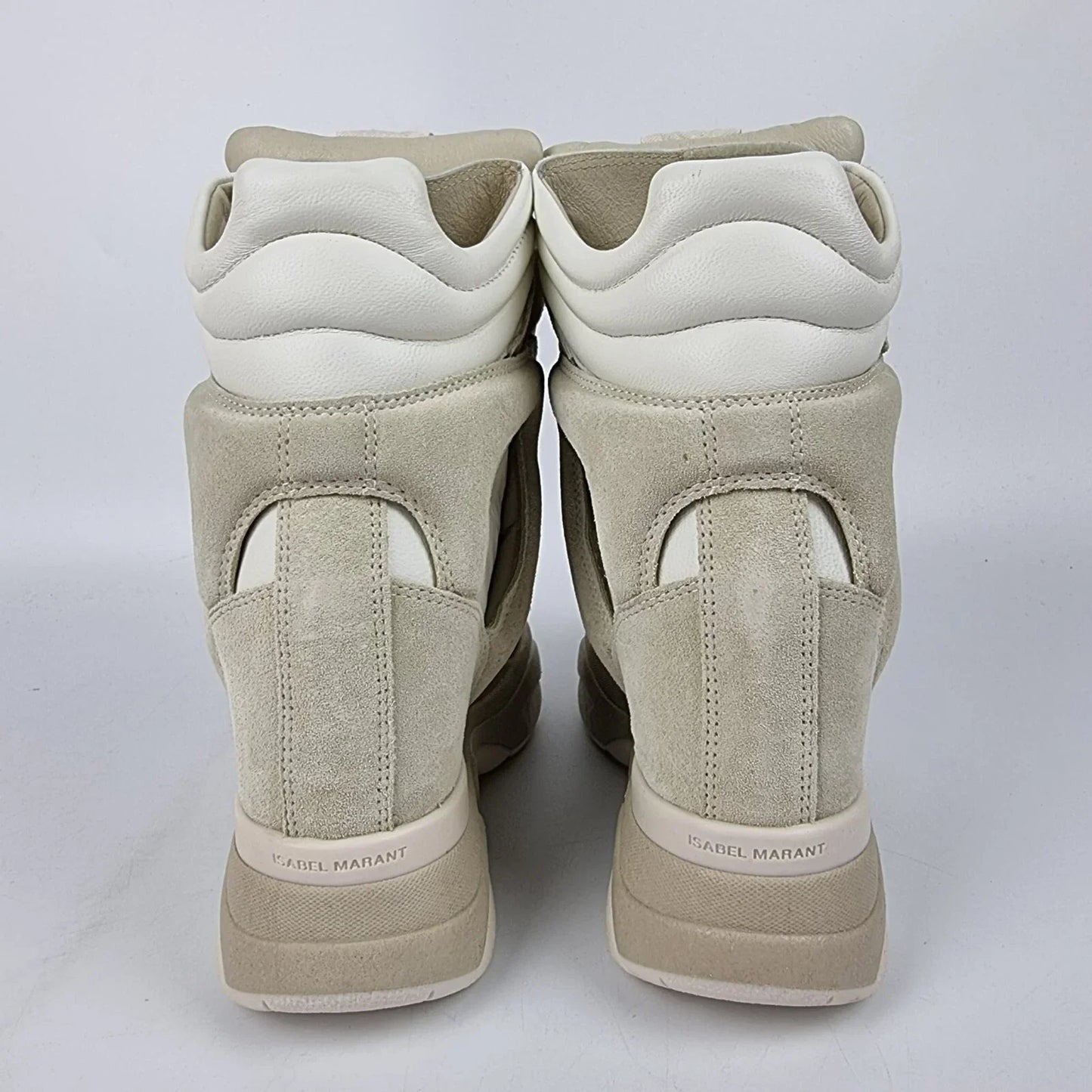 Isabel Marant Balskee White Suede Sneakers New & Authentic