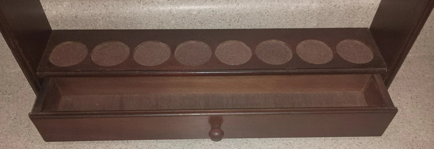 VTG 1992 Lenox Spice Garden 24Jar Complete Set W/ Original Cherry Wood Wall Rack