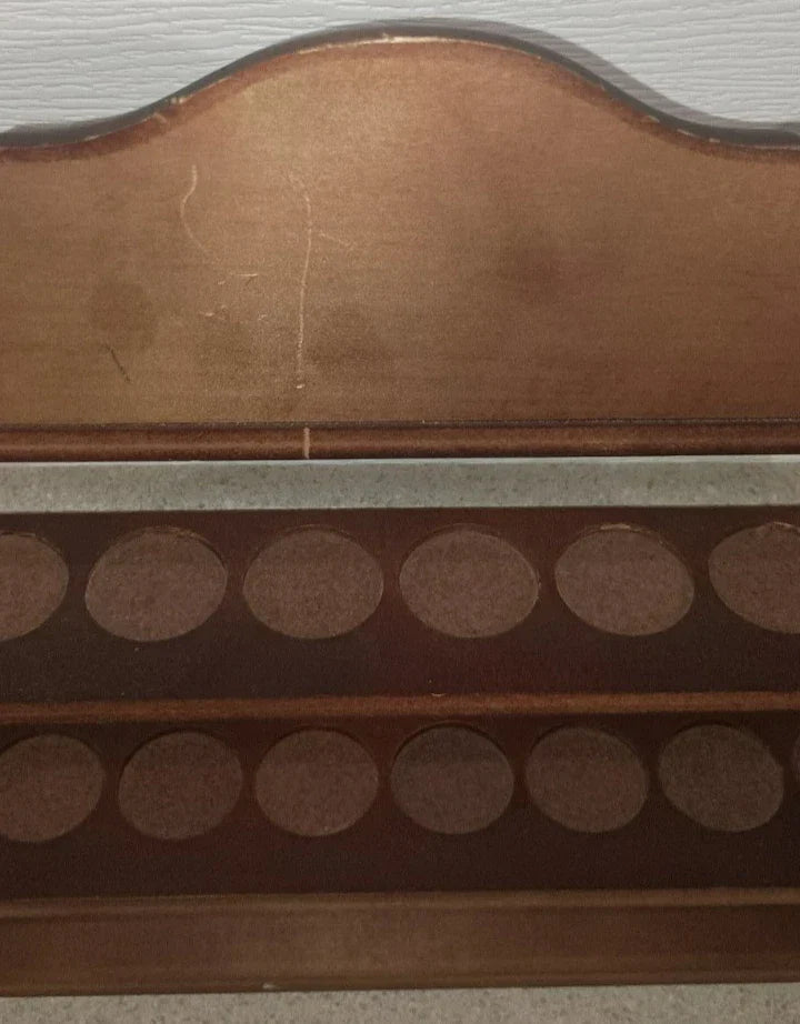 VTG 1992 Lenox Spice Garden 24Jar Complete Set W/ Original Cherry Wood Wall Rack