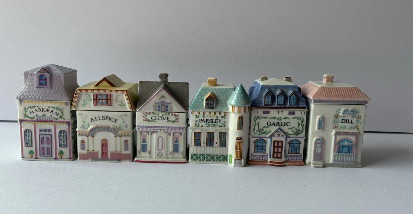 Vintage 1989 Lenox Spice Village – Complete Set of 24 Houses No Rack New