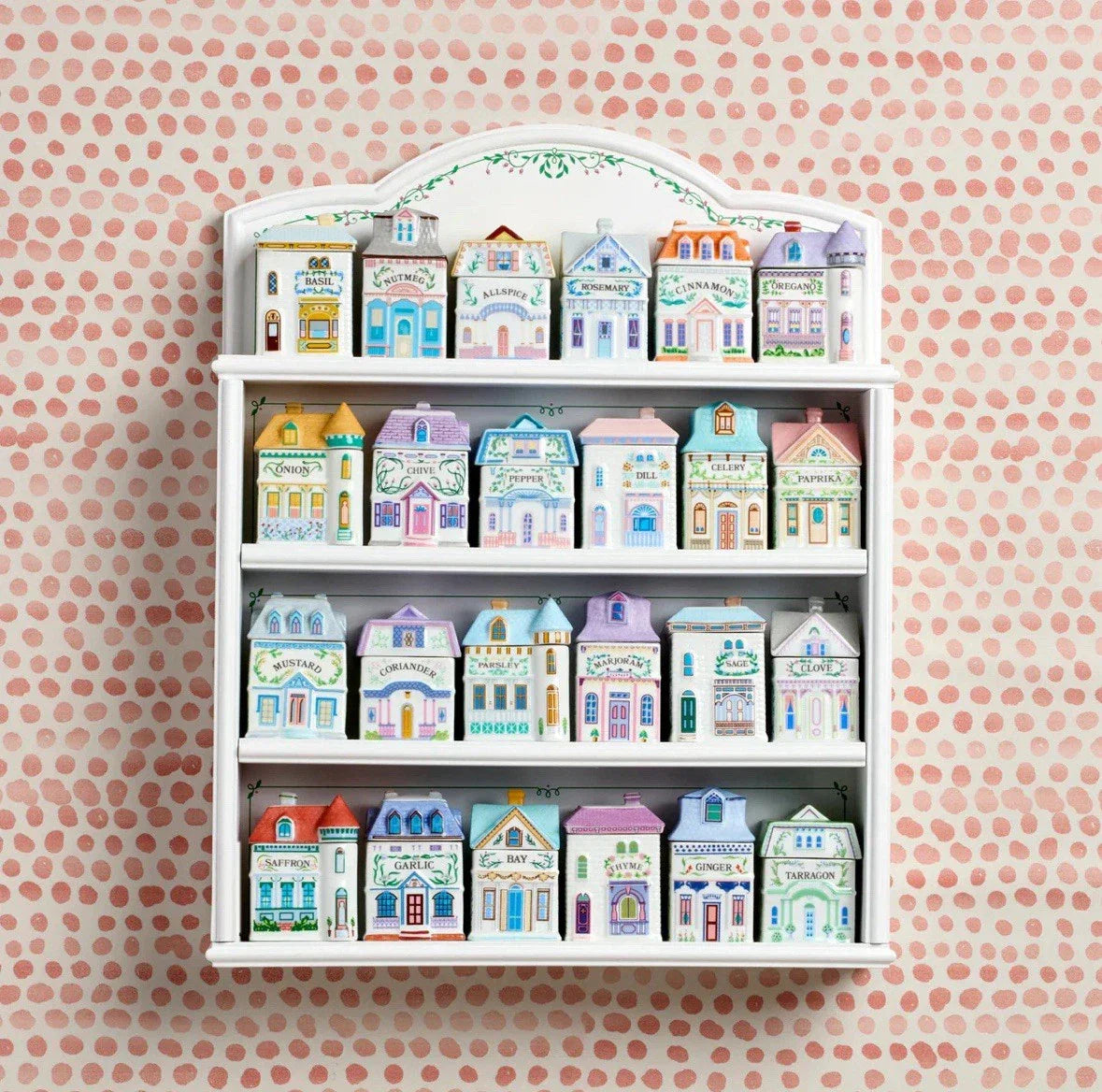 2024 Lenox Spice Village 24 Jar Complete Set & Spice Rack BUNDLE!