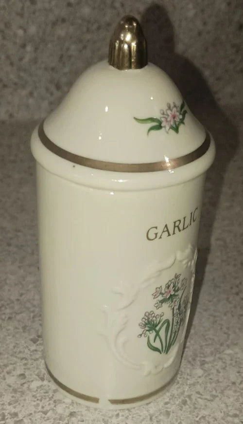 VTG 1992 Lenox Spice Garden 24Jar Complete Set W/ Original Cherry Wood Wall Rack