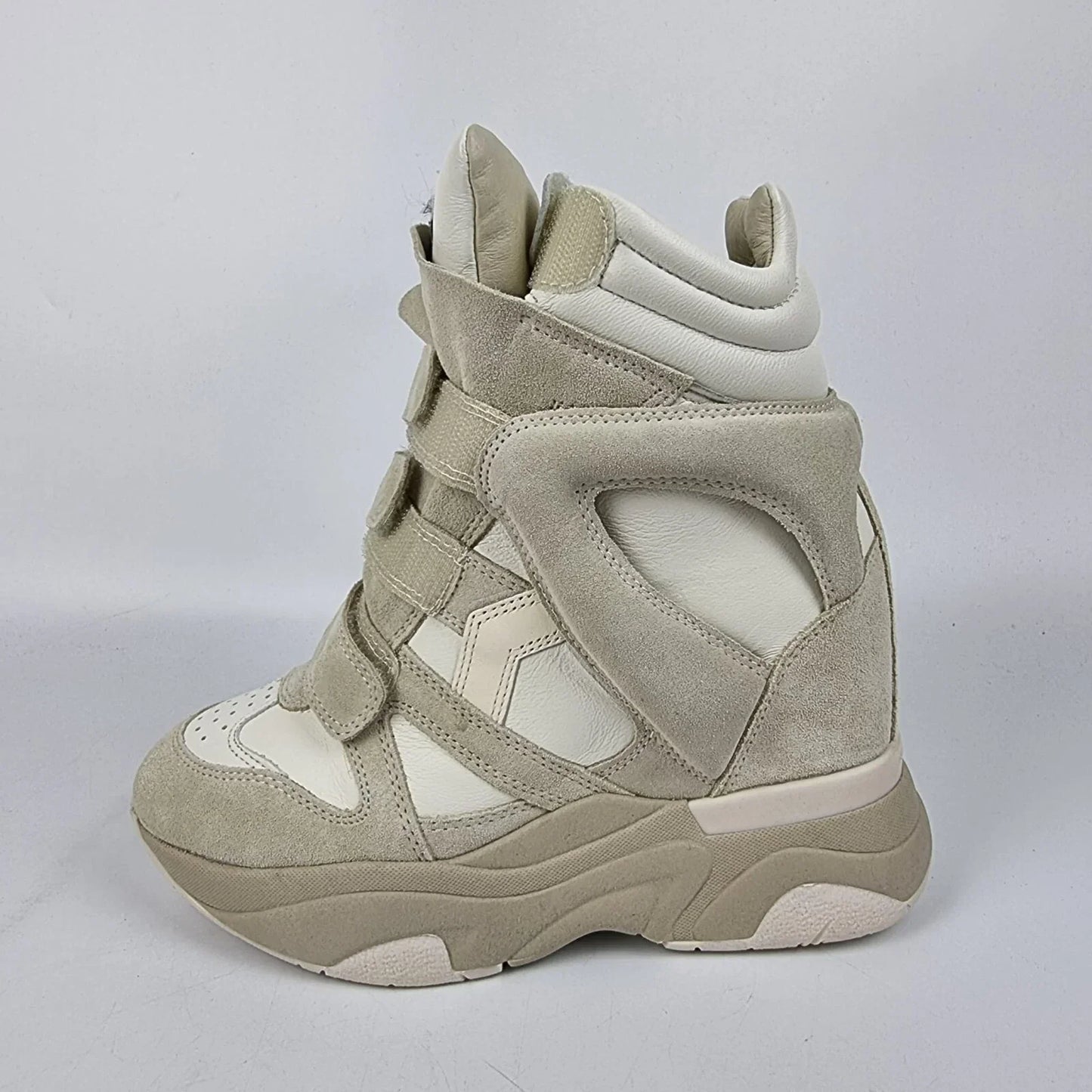 Isabel Marant Balskee White Suede Sneakers New & Authentic