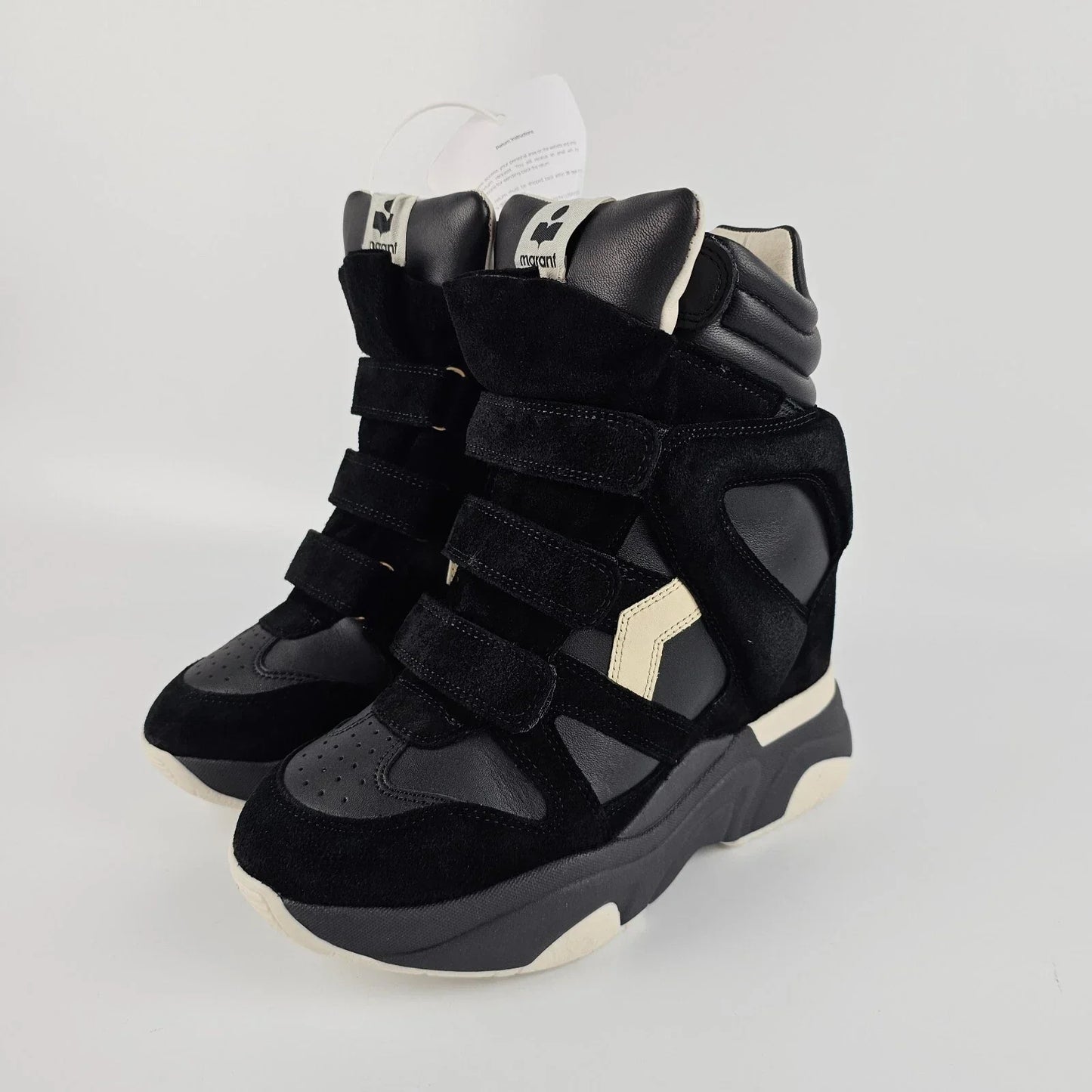 Isabel Marant Balskee Black Suede Sneakers New & Authentic