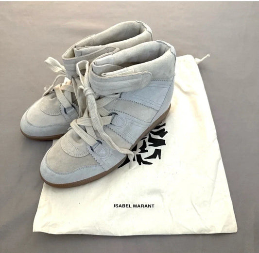 Isabel Marant Over Basket Bluebel Wedge Sneakers